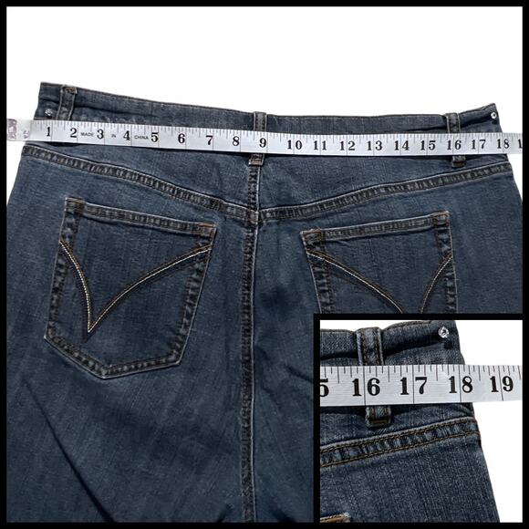 Denim Blue Jean Fabric Crafting Crafting Quilting Sewing Upcycle Plus Size 4lb - Picture 9 of 13